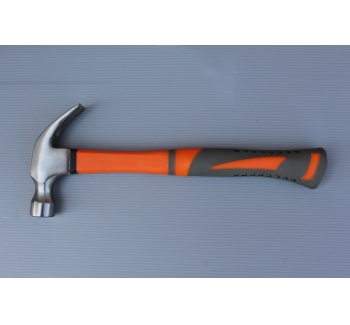 Claw hammer with fiberglass handle