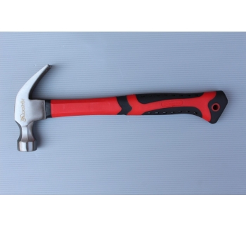 Claw hammer with fiberglass handle