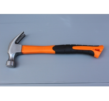 Claw hammer with fiberglass handle