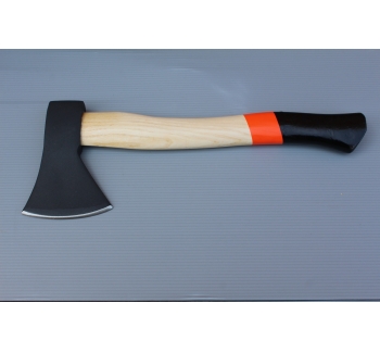 Axe with wooden handle