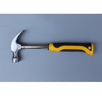 Claw hammer with steel tubular handle